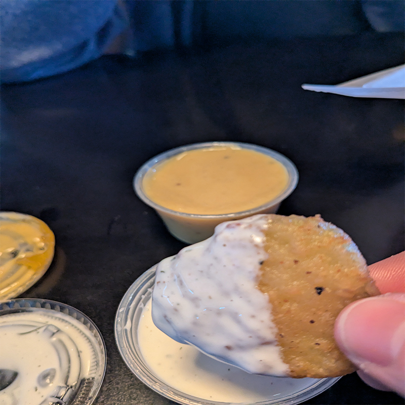fried pickle and ranch